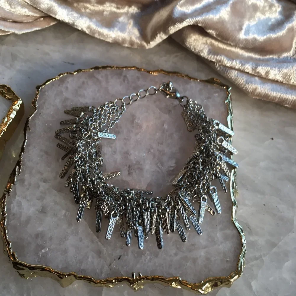 SILVER FRINGE Bracelet!